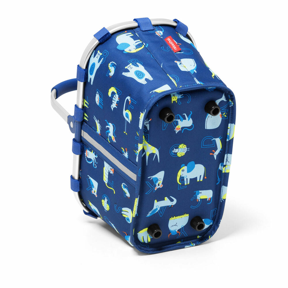 reisenthel carrybag XS kids, shopping basket, basket, picnic basket, carrying bag, polyester fabric, ABC Friends, Blue, 5 L, IA4066