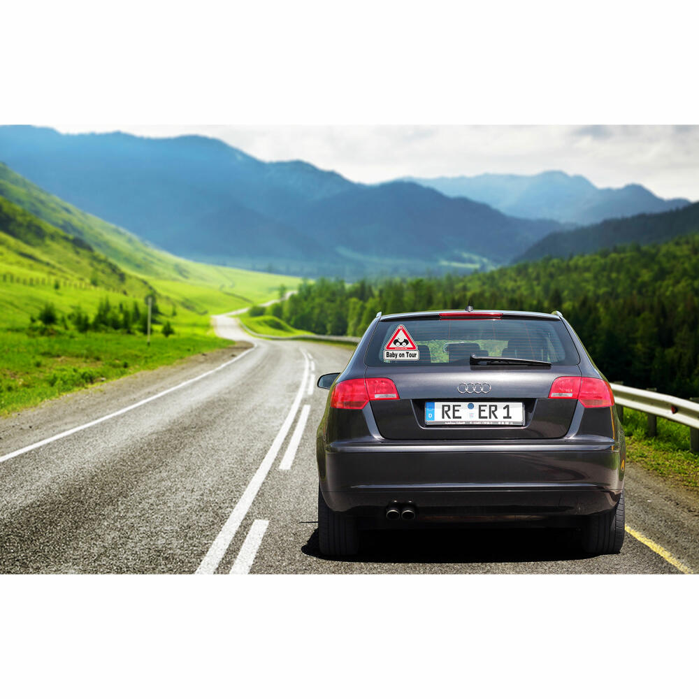 reer Baby on Tour car sign, with suction cup, information sign, information, sign, 80210