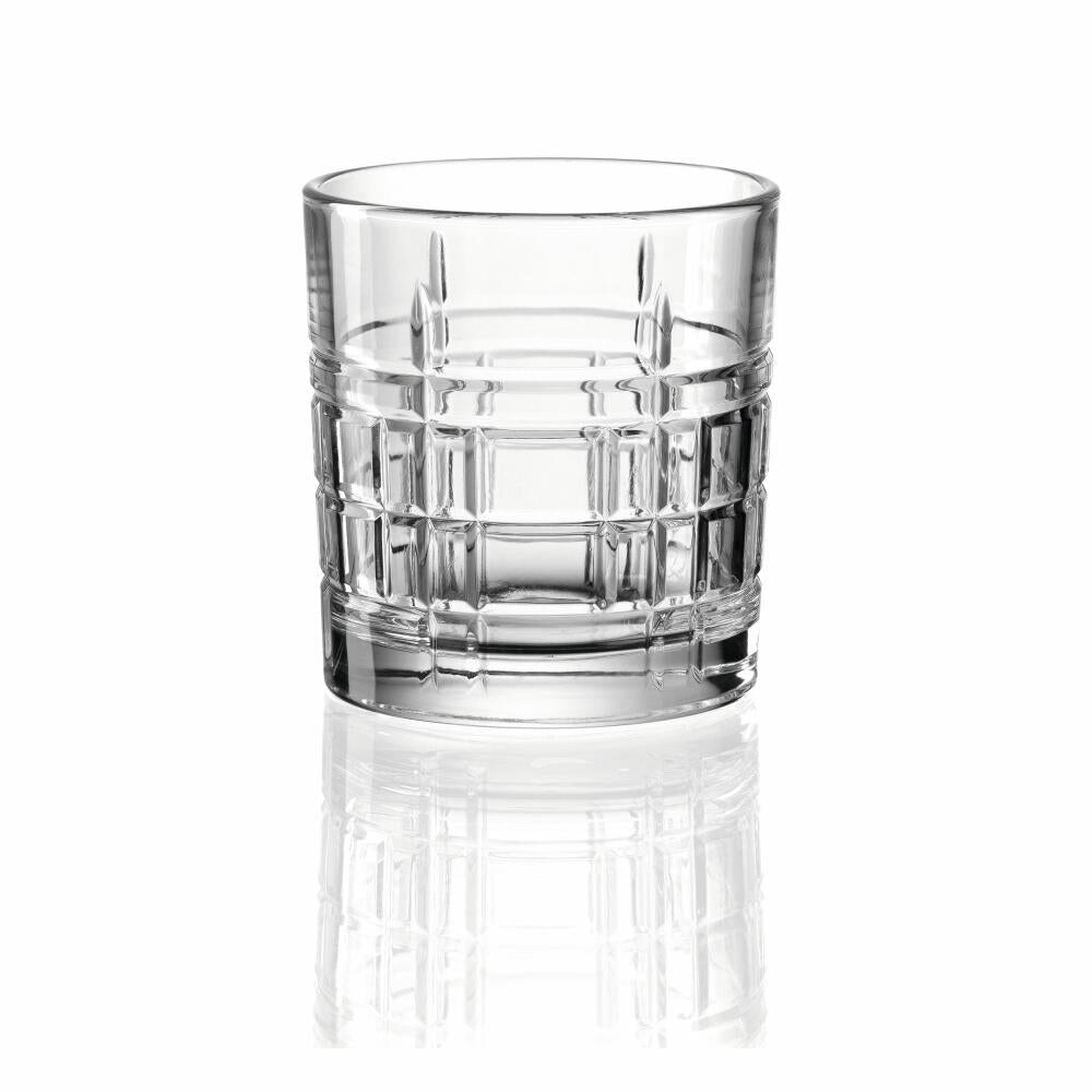 montana drinking glass: square set of 2, whiskey glasses, tumbler, soda-lime glass, clear, 320 ml, 040838