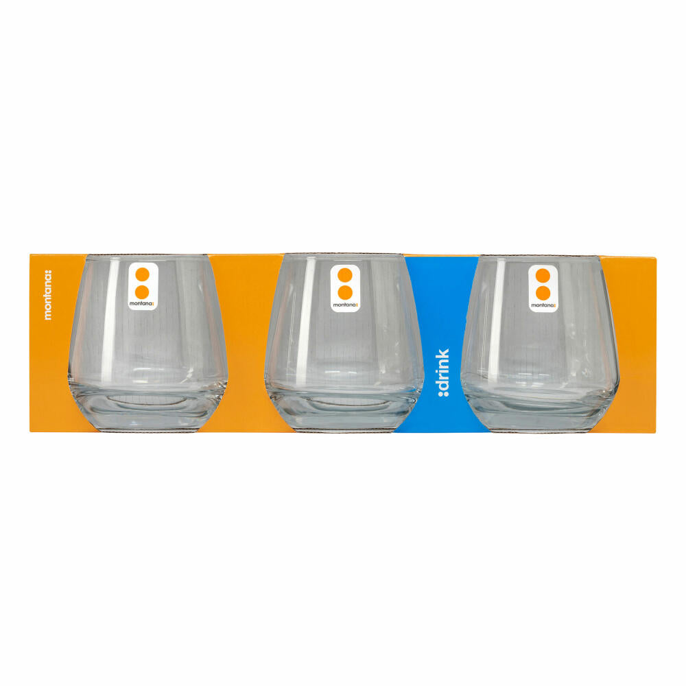 montana drinking glass :drink set of 3, mug, soda-lime glass, clear, 340 ml, 046004