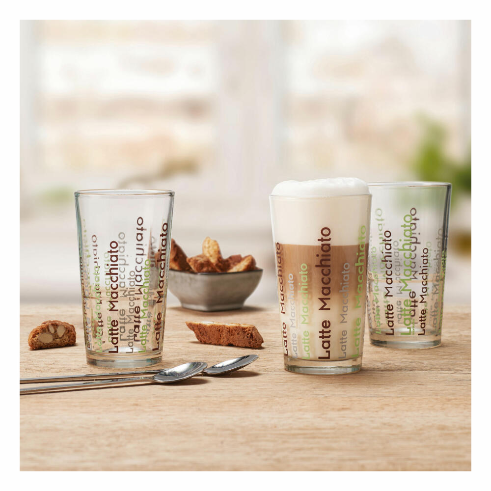 montana: :simply Latte Macchiato mug, coffee mug, coffee cup, coffee glass, glass mug, glass, 220 ml, 060999