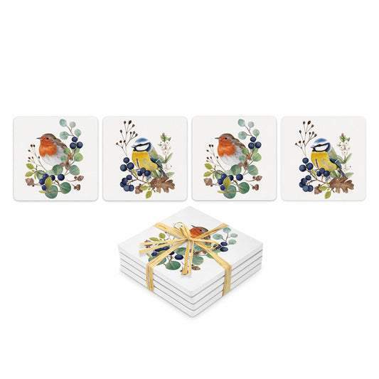 PPD Deux Oiseaux Design Coaster, 4-tlg., Untersetzer, Glasuntersetzer, Dolomit, 186502509