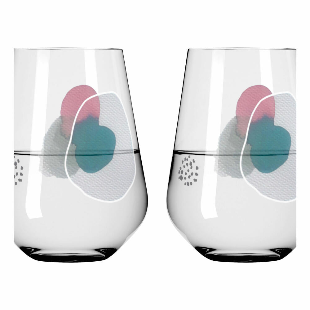 Ritzenhoff Trinkbecher Sommerwendtraum Wasser 2er-Set 001, Wasserglas, Romi Bohnenberg , Kristallglas, 540 ml, 3621001