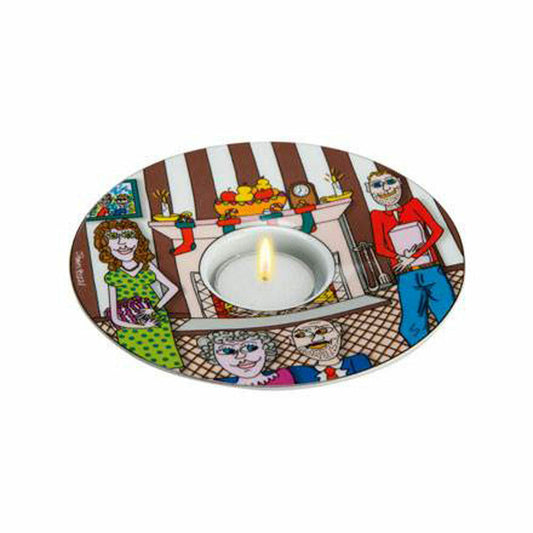 Goebel Christmas with the Family - Artist Tea. Pop Art James Rizzi Colorful Hard Porcelain 26100917