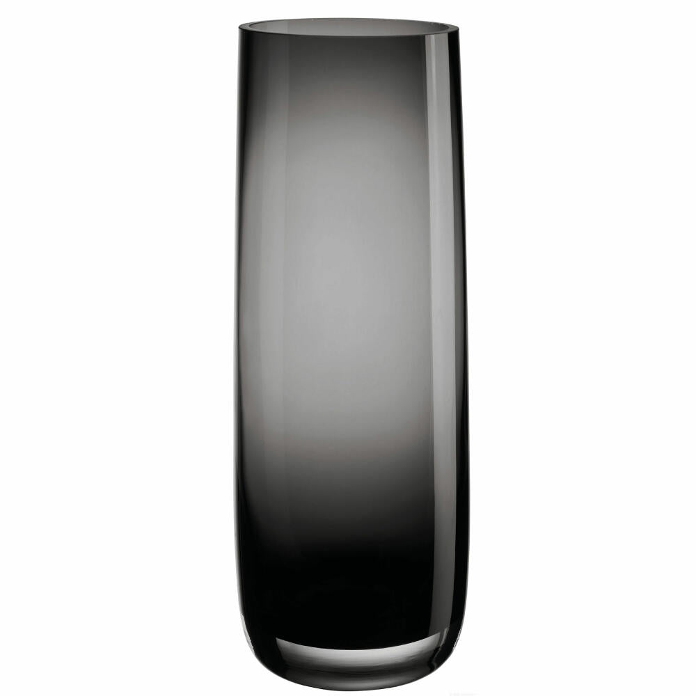 ASA Selection ajana Vase / Windlicht, Blumenvase, Dekovase, Glas, Grau Glänzend, H 29 cm, 88004009