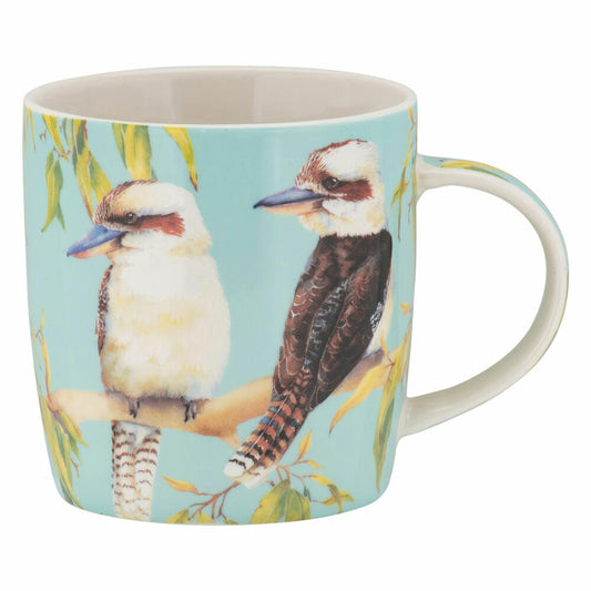 Maxwell & Williams BIRD TALK Becher Kookaburras, Kaffeebecher, Tasse, in Geschenkbox, Porzellan, 370 ml, DX1120