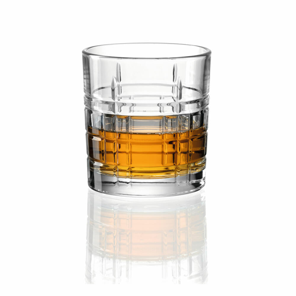 montana drinking glass: square set of 2, whiskey glasses, tumbler, soda-lime glass, clear, 320 ml, 040838
