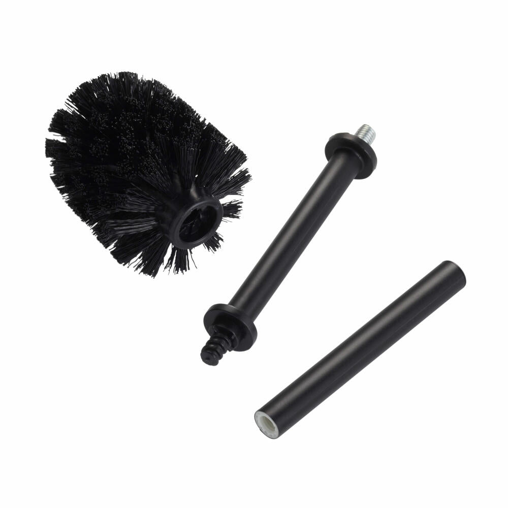 Wesco replacement set toilet brush 3-piece, black for model 315102, spare part, replacement brush, plastic, 315100-62