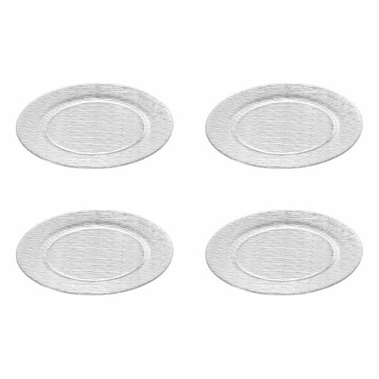 Leonardo City Placemat Set of 4, Flat Plate, Tableware, Ø 32 cm, Glass, 17196