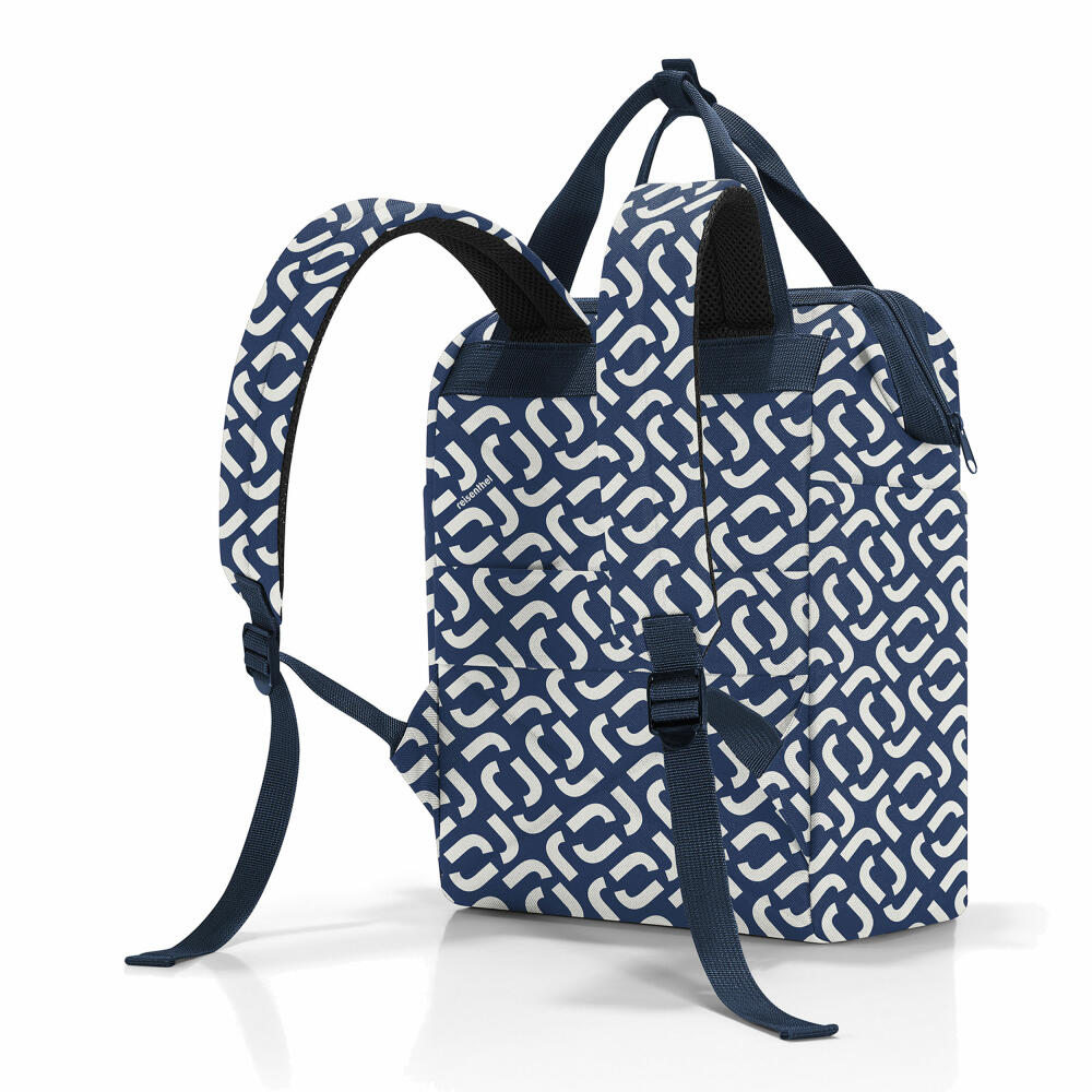 reisenthel allrounder R, Reisetasche, Sporttasche, Schultertasche, Doktortasche, Tasche, Polyestergewebe, Signature Navy, 12 L, JR4073