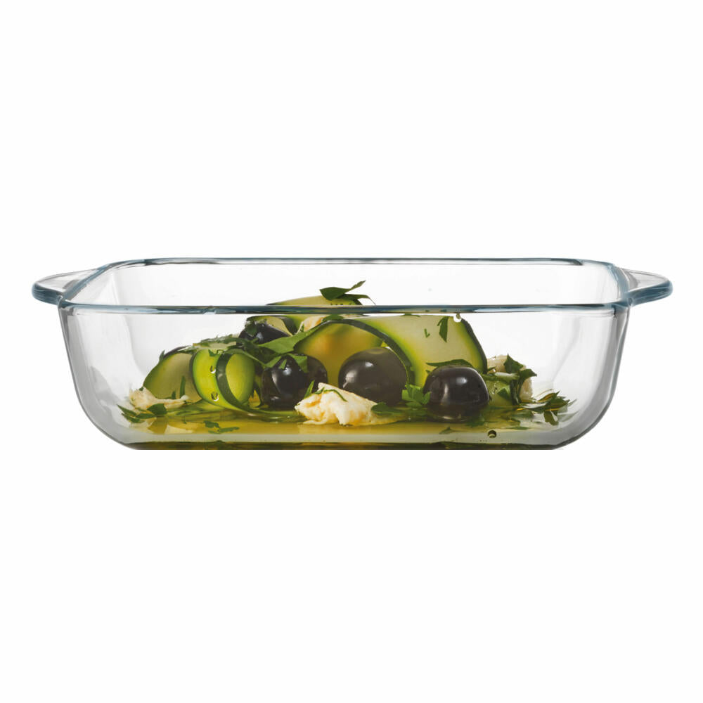 montana: :oven lasagne dish, set of 4, casserole dish, baking dish, oven dish, lasagne dish, glass, 25 cm x 22 cm, 046934