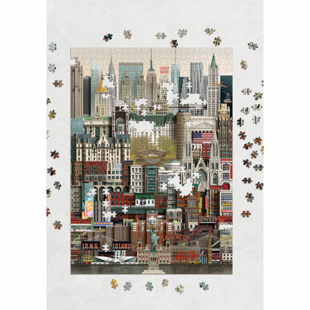 Martin Schwartz Puzzle New York, Städtepuzzle USA, 50 x 70 cm, 1000 Teile, MS0605