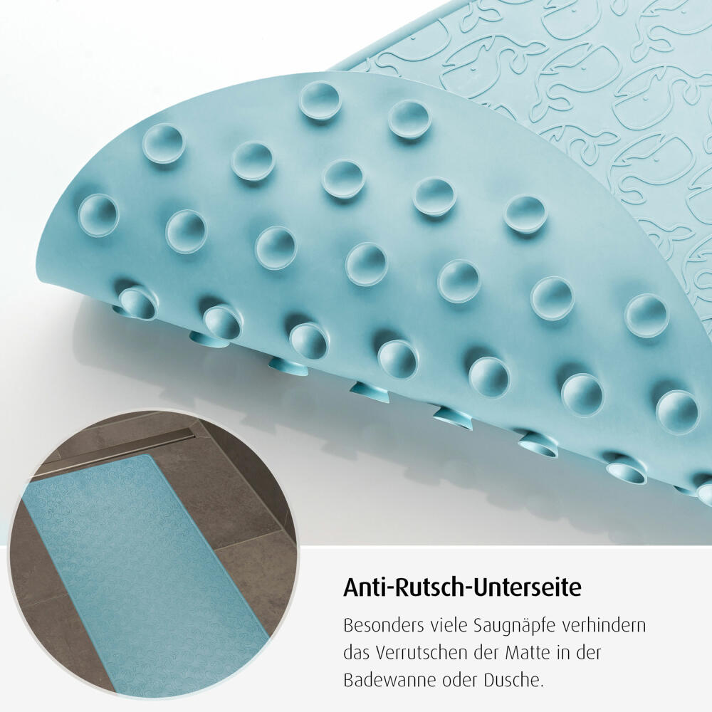 reer MyHappyBath Mat XL Baby Badewannenmatte, Badewanneneinlage, Badewannen Matte, Antirutschmatte, 97 x 36 cm, 76033