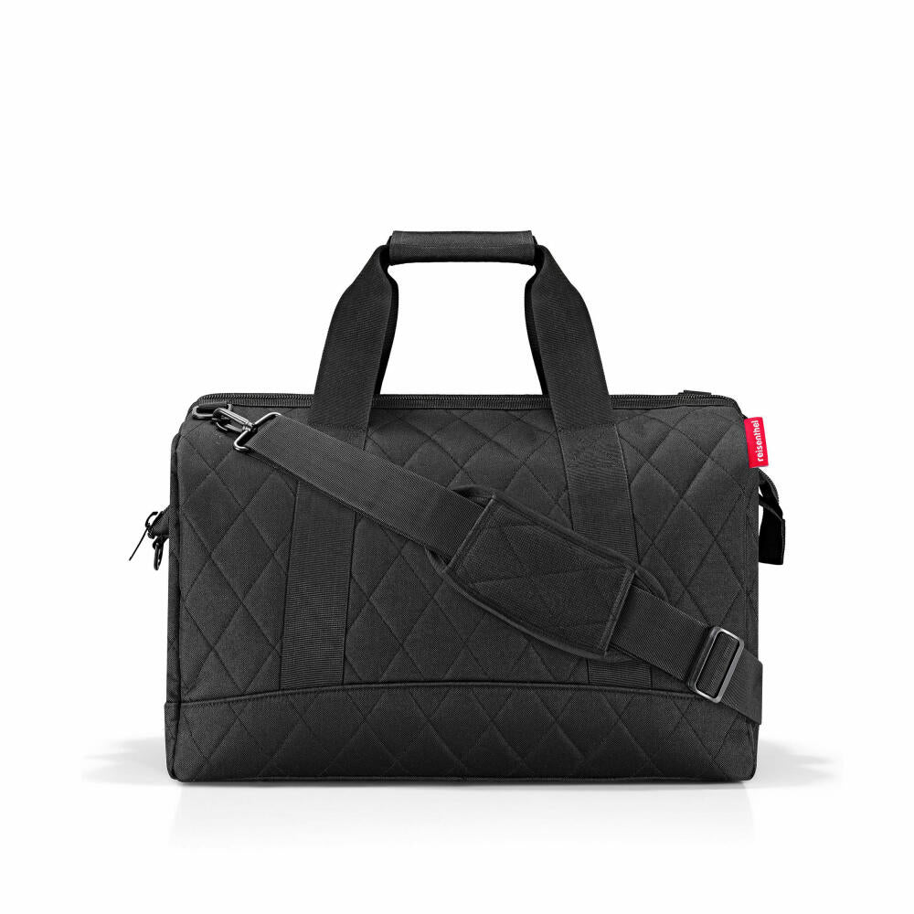 reisenthel allrounder L, travel bag, sports bag, shoulder bag, Rhombus Black, 30 L, MT7059