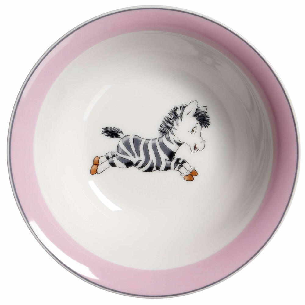 Ritzenhoff & Breker Kinderset Happy Zoo - Zebra Zoe, 3-tlg., Geschirr, Porzellan, Bunt, 413229