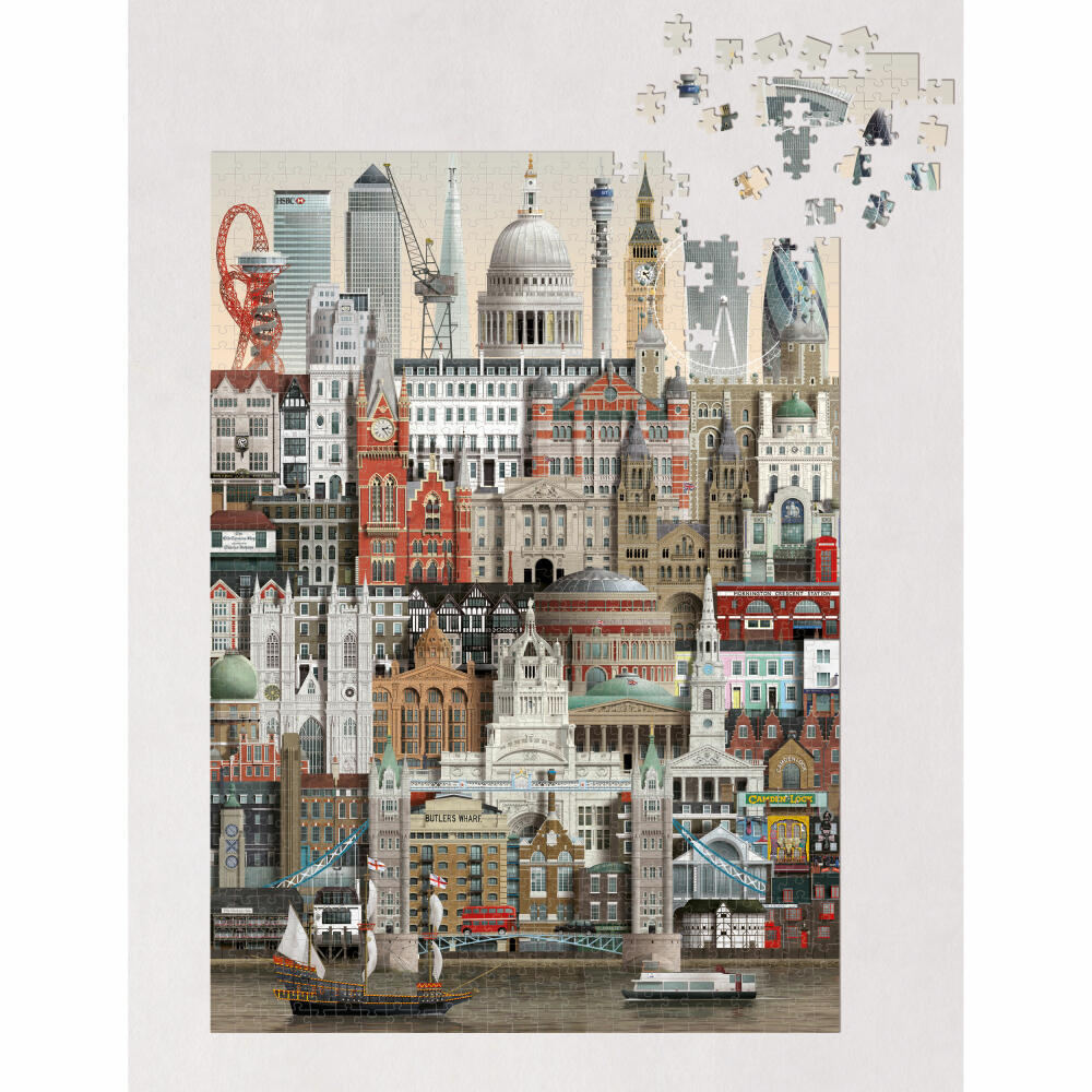 Martin Schwartz Puzzle London, Städtepuzzle Großbritannien, 50 x 70 cm, 1000 Teile, MS0608