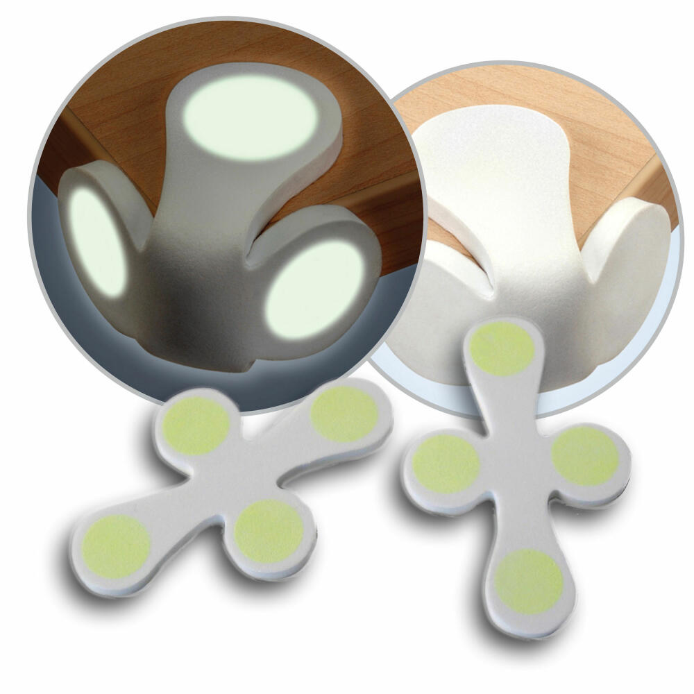 reer Eckenschutz Leuchtend, 2er Set, Ecken Schutz, Stoßschutz, Kindersicherung, Kinder Sicherung, 8398 B