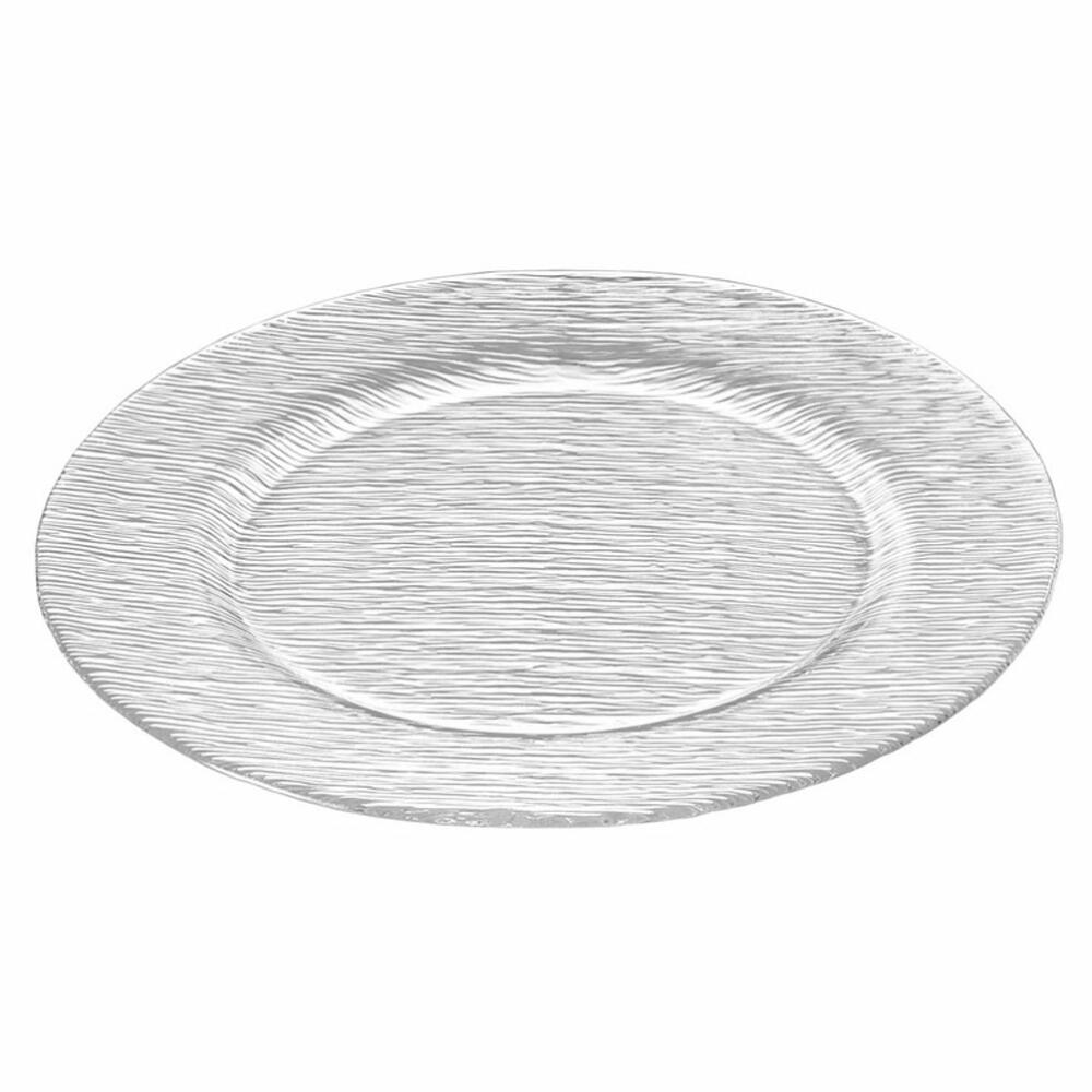 Leonardo City Placemat Set of 2, Glass Plate, Plate, Tableware, Cake Plate, Glass, Clear, 32 cm, 17195