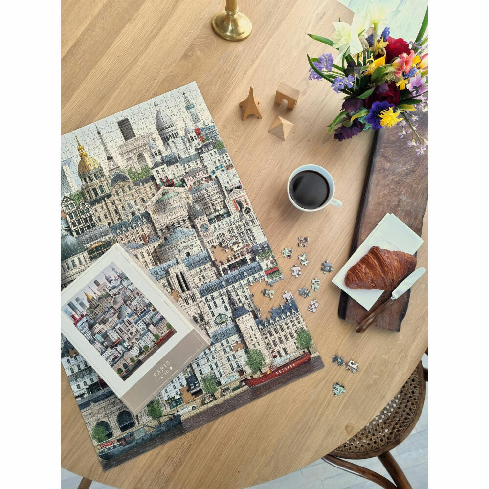 Martin Schwartz Puzzle Paris, Städtepuzzle Frankreich, 50 x 70 cm, 1000 Teile, MS0606