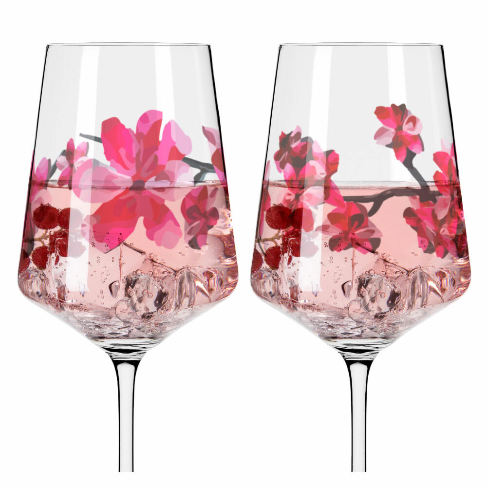 Ritzenhoff aperitif glass set of 2 Sommersonett 011, 012, Ana Vasconcelos, crystal glass, 544 ml, 3461006