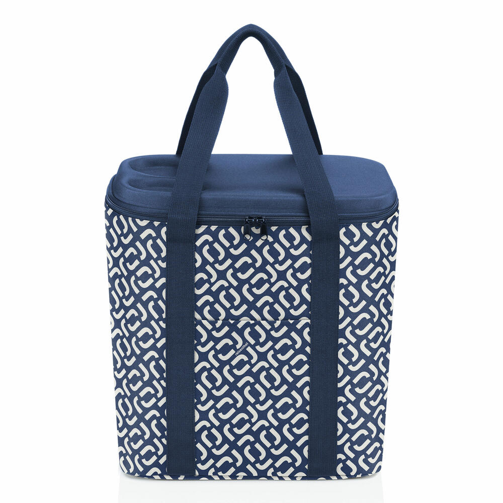 reisenthel coolerbag XL, Kühltasche, Isolierte Tasche, Thermotasche, Thermo Tasche, Polyestergewebe, Signature Navy, 30 L, LH4073