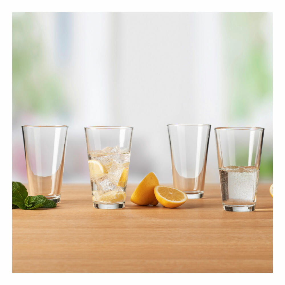 montana: :conic drinking glass, set of 6, long drink glass, water glass, juice glass, long drink glass, 330 ml, 061078