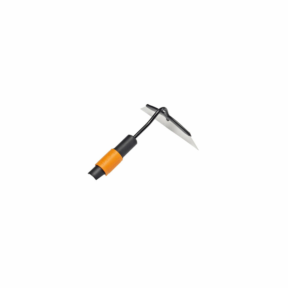 Fiskars QuikFit Hacke, Unkraut Entferner, Unkrautjäter, Werkzeugkopf, Gartenzubehör, Stahl, Schwarz / Orange, 18.5 cm, 1000677