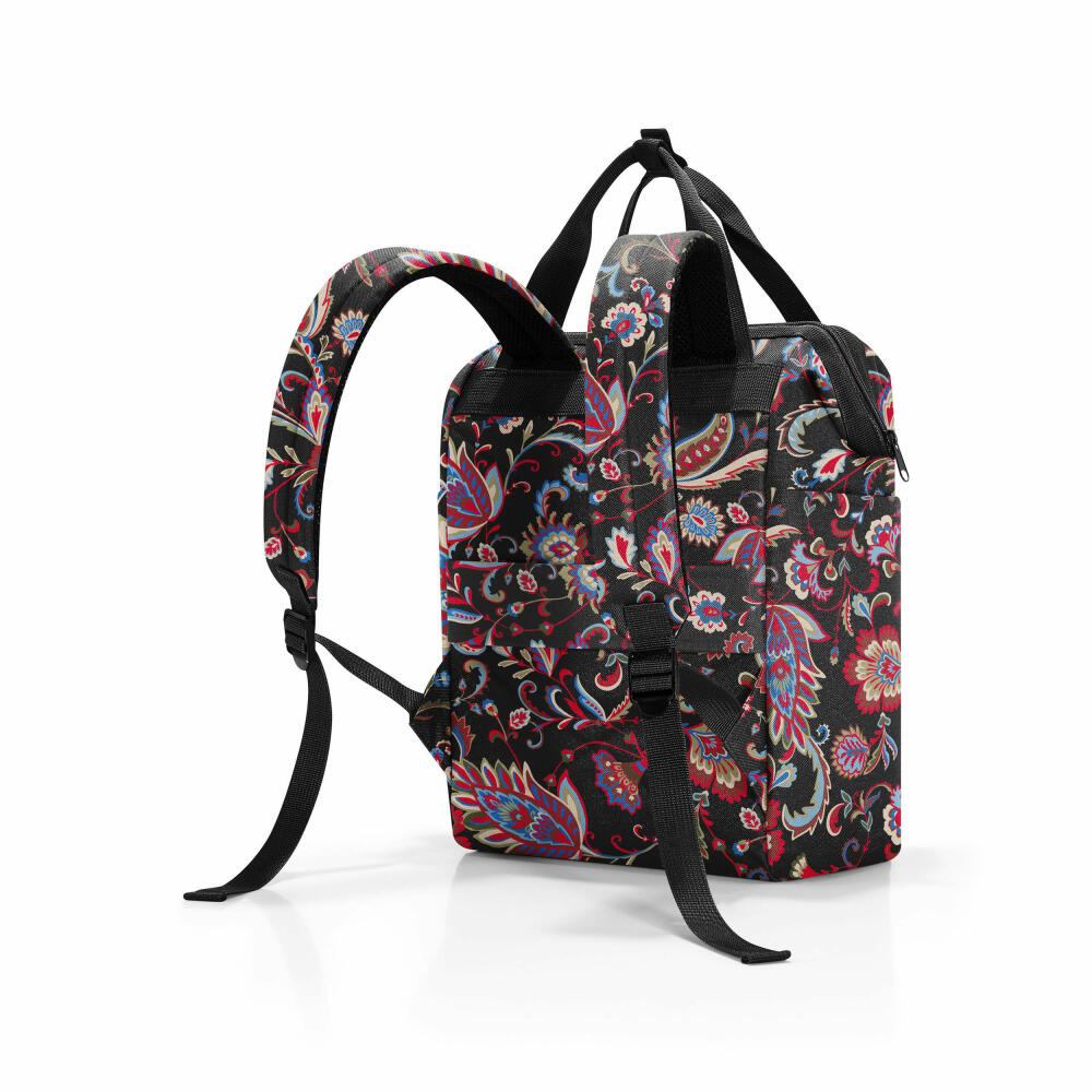 reisenthel allrounder R, Rucksack, Freizeittasche, Reisetasche, Paisley Black, 12 L, JR7064