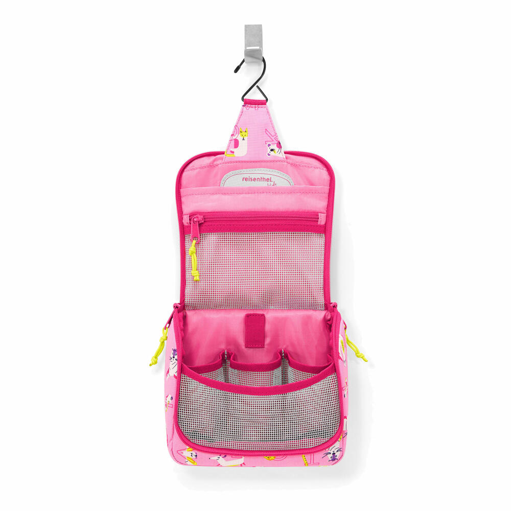 reisenthel toiletbag S kids, Kulturbeutel, Tasche, Kulturtasche, Polyestergewebe, ABC Friends Pink, 1,5 L, IO3066