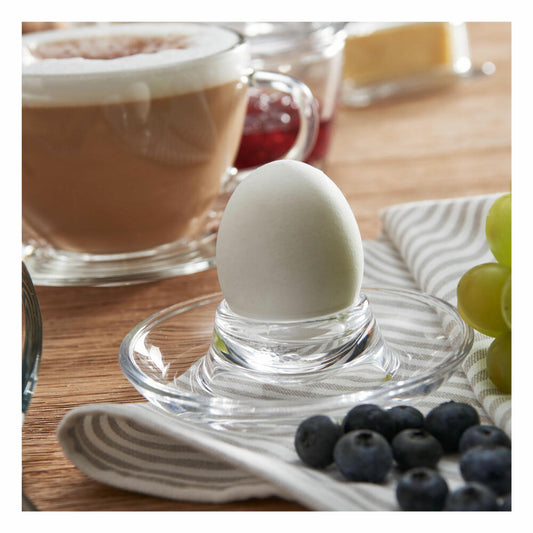 montana: :brunch Eierbecher, mit Ablage, Eierhalter, Eier Becher, Eierständer, Glas, Ø 10.8 cm, 057212