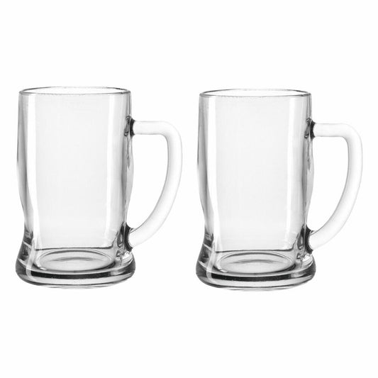 Leonardo Taverna Bierseidel, 4er Set, Bierkrug, Krug, Bierglas, Humpen, Bier Glas, Glaskrug, 330 ml, 49457