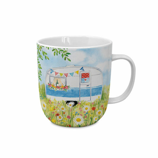PPD Happy Camping Single Mug, Cup, Teacup, Coffee Cup, Coffee Mug, New Bone China, 400 ml, 164102174