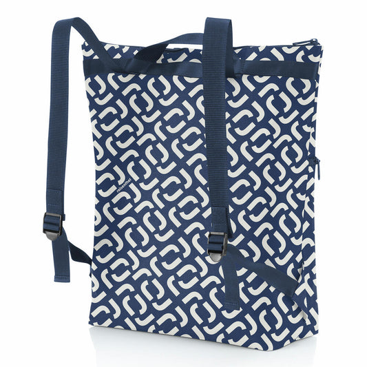 reisenthel cooler-backpack, Thermo-Tragetasche, Thermotasche, Kühltasche, Rucksack, Isolierte Tasche, Polyestergewebe, Signature Navy, 18 L, LJ4073