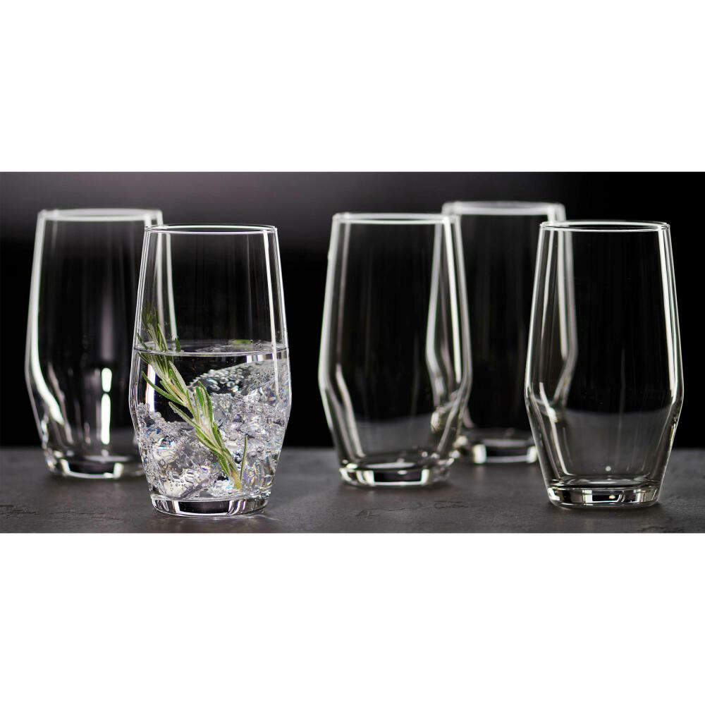 Ritzenhoff & Breker Longdrinkglas Salsa 6er Set, Becher, Glas, Klar, 370 ml, 811292