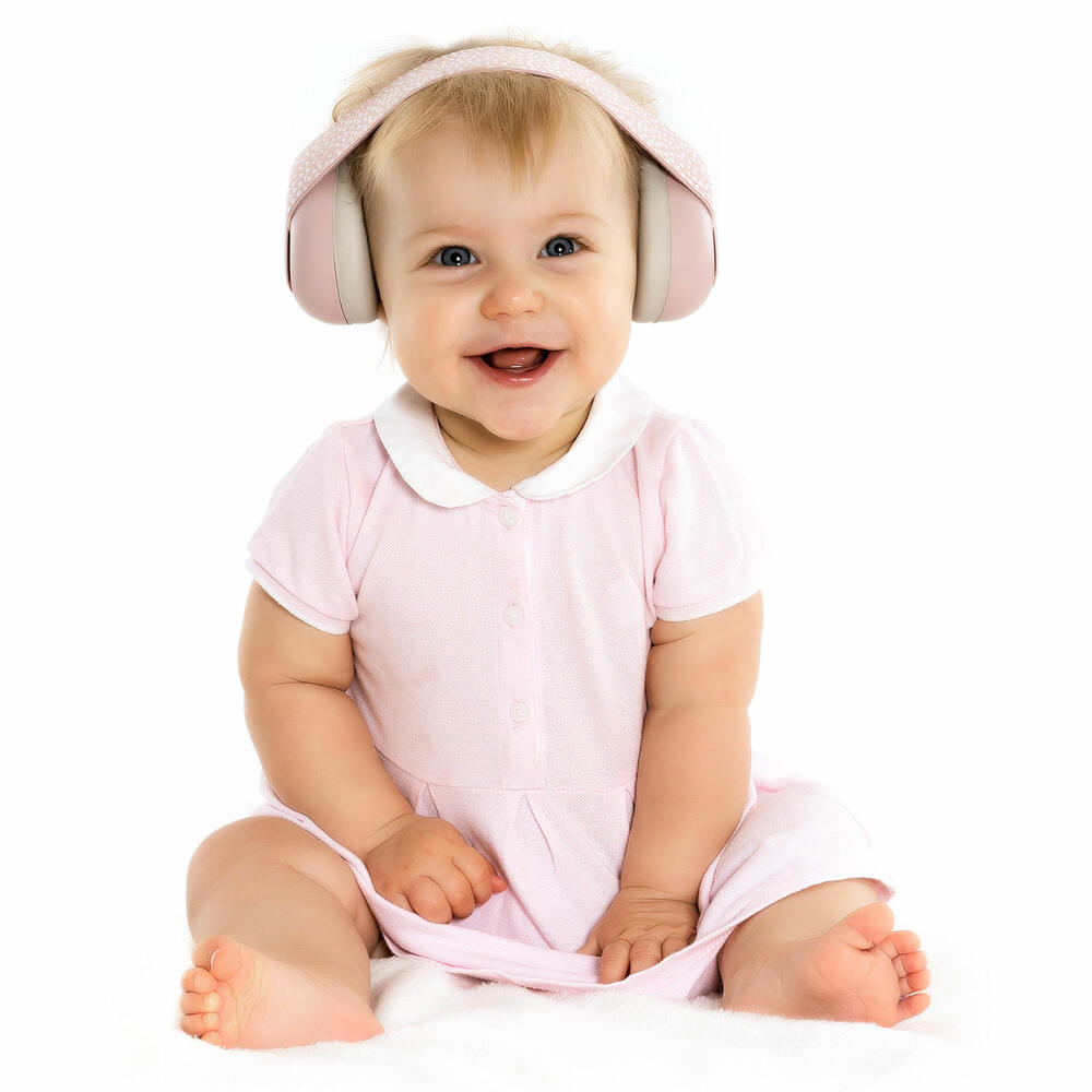 reer SilentGuard Baby Earmuffs, Hearing Protection, Ear Protection, Noise Protection, Pink, 53074