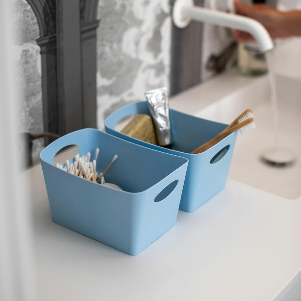 Koziol Aufbewahrungsbox Boxxx S, Kiste, Kunststoff, Recycled Blue, 1 L, 1405126