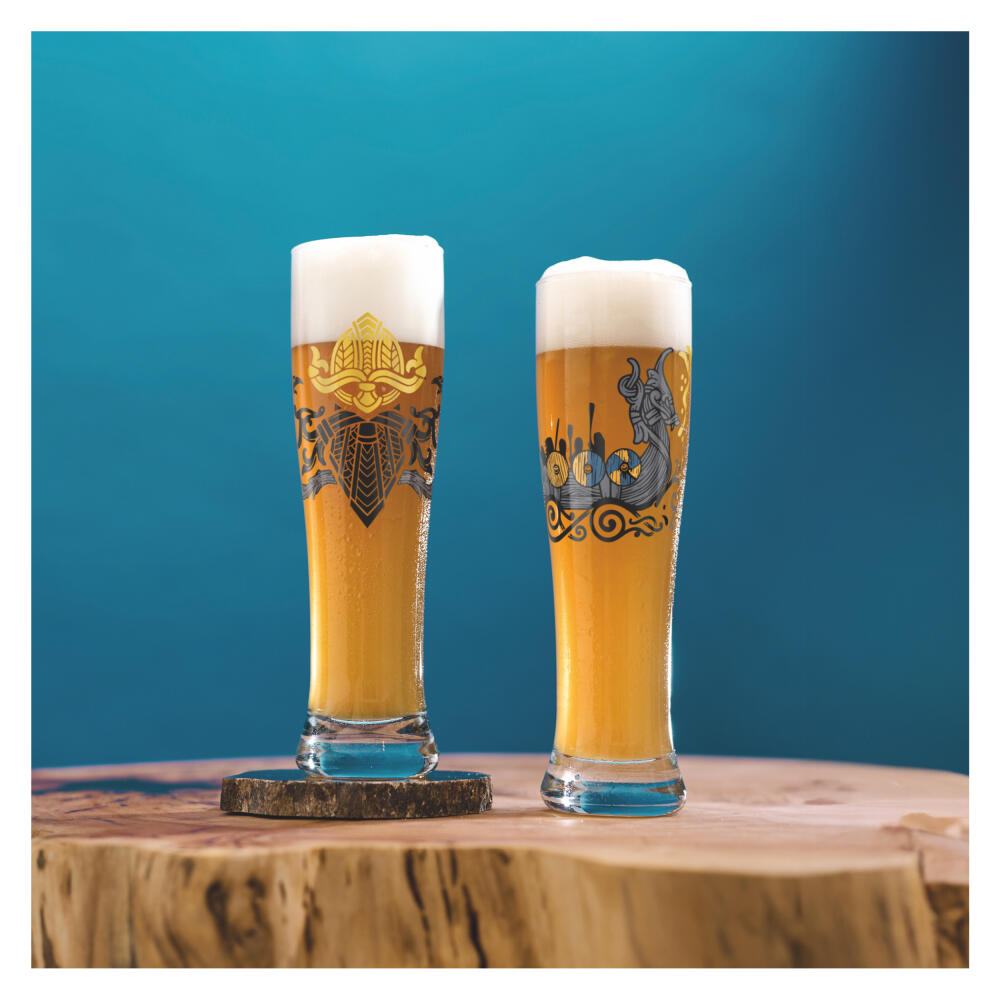 Ritzenhoff wheat beer glass set of 2, custom time 019, 020, Jakub Vanis, glass, 646 ml, 3481010