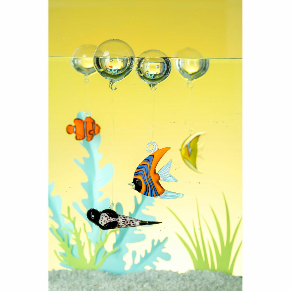 Leonardo Seerobbe Mare, Glasdekoration, Maritim, Dekoration, Aquarium, Unterwasserwelt, Glas, Schwarz, 059066