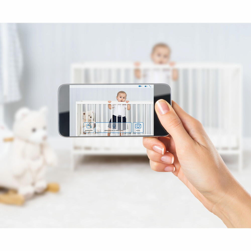 reer IP BabyCam Smart Babyphone, Video Babyphone, Camera, BabyCam, Control via App, Motion Detection, 80300