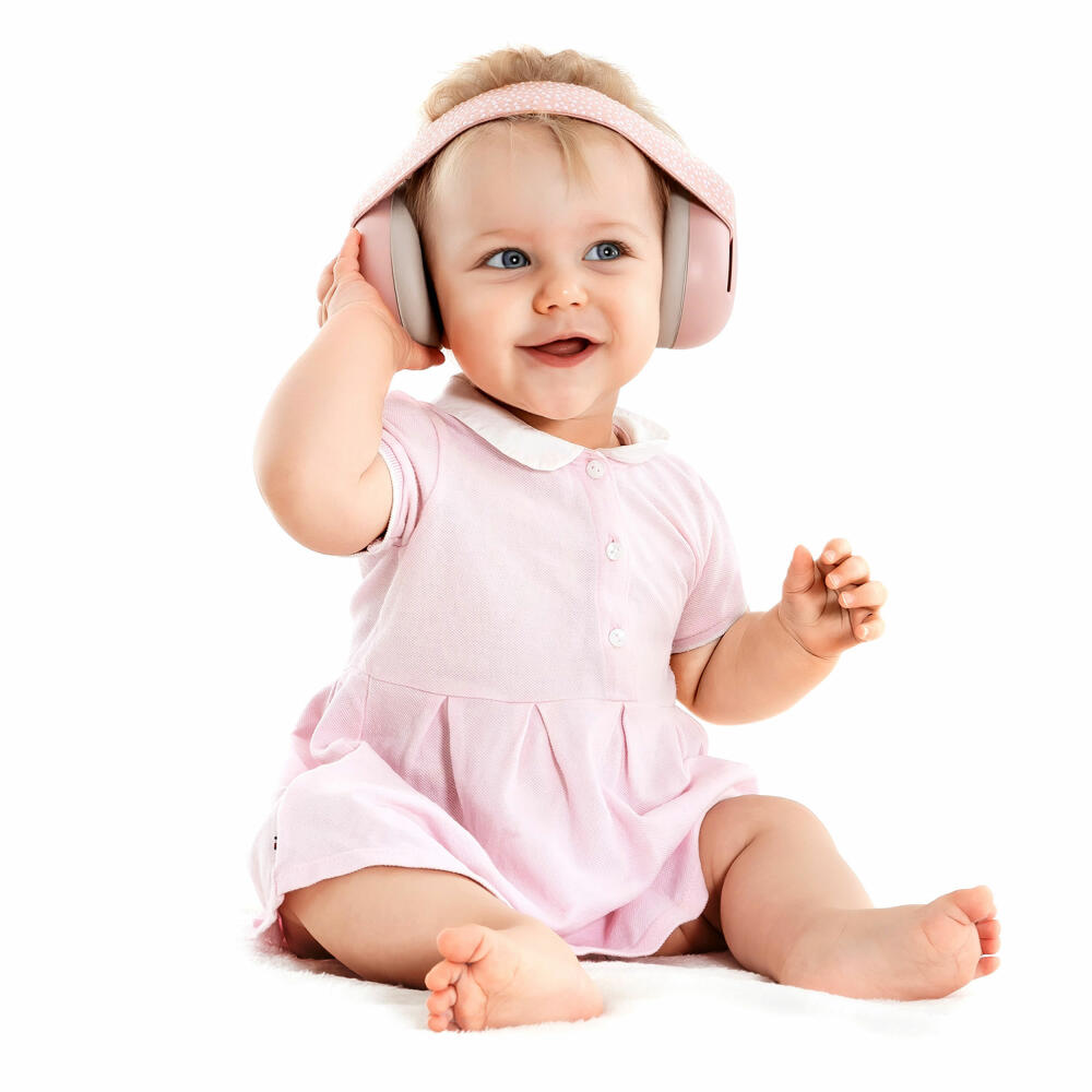 reer SilentGuard Baby Earmuffs, Hearing Protection, Ear Protection, Noise Protection, Pink, 53074