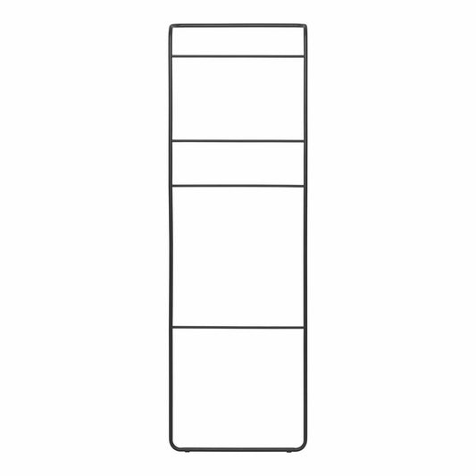 Blomus Handtuchleiter Modo, Handtuchhalter, Stahl Titanbeschichtet, Gummi, Black, 170 x 55 cm, 66262