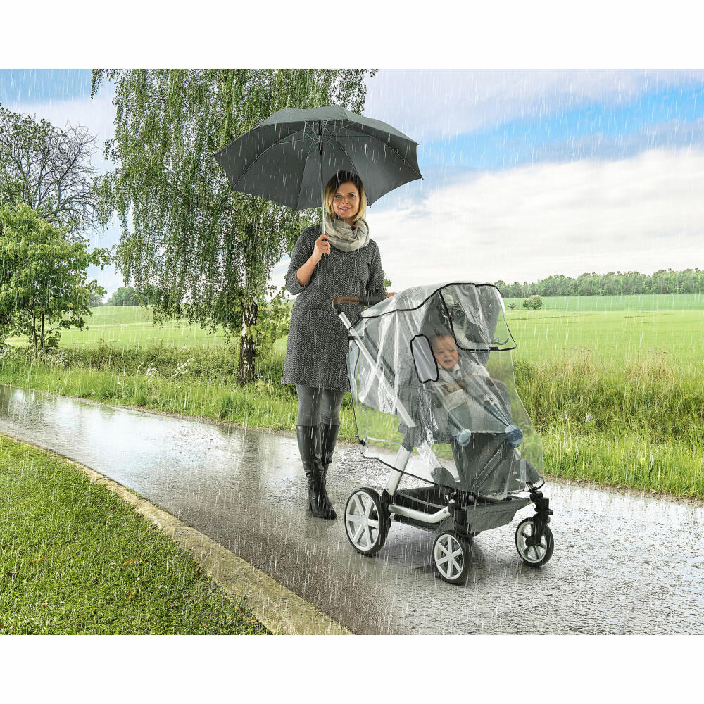 reer RainCover Active, Regenschutz, Regenverdeck, Regen Schutz, Regenhaube, für Buggys / Sportwagen / Kinderwagen, Universell, 70533