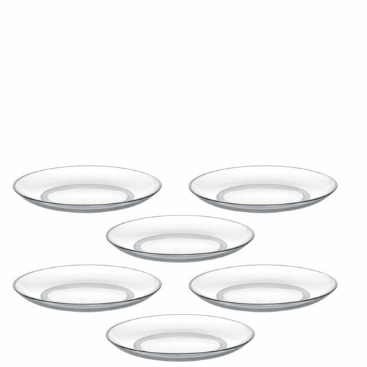 Leonardo Senso Teller 6er Set, Speiseteller, Glasteller, Hitzebeständig, Glas, D 20 cm, 14651