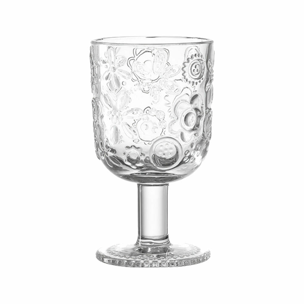 Leonardo Fiorita Becher auf Fuß 6er Set, Trinkglas, Trinkbecher, Kelch, Glas, 230 ml, 14780