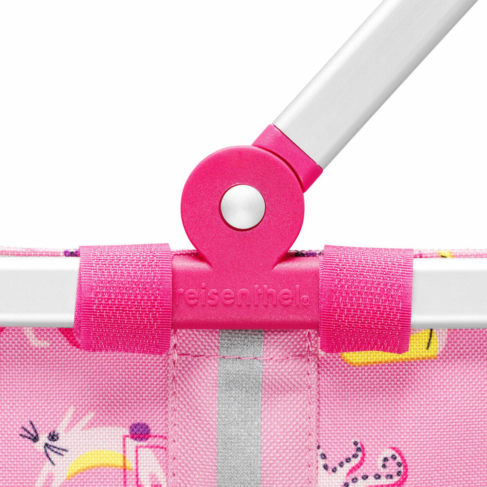 reisenthel carrybag XS kids, Einkaufskorb, Korb, Picknickkorb, Tragetasche, Polyestergewebe, ABC Friends, Pink, 5 L, IA3066