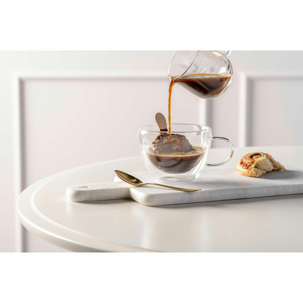 Leonardo Teacups Duo, set of 2, tea cup, coffee, double-walled, borosilicate glass, clear, 360 ml, 053064