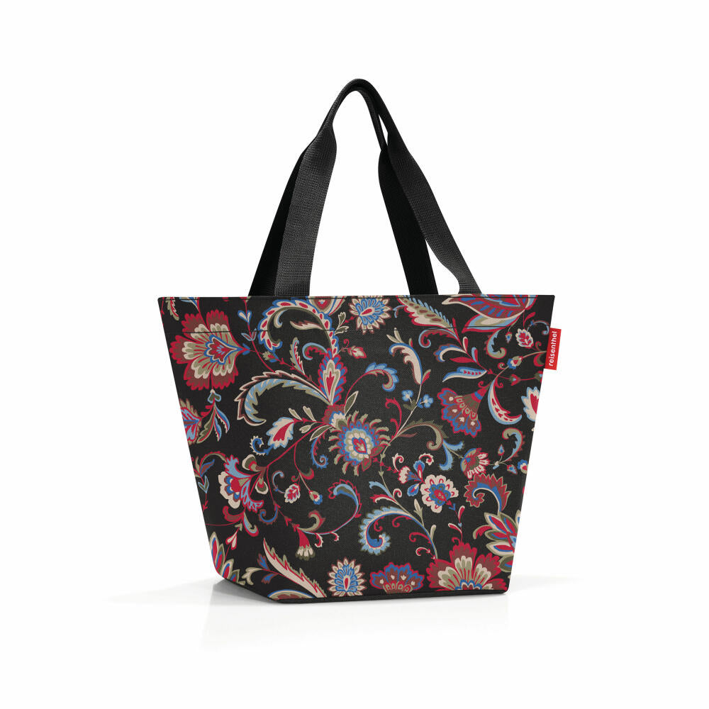 reisenthel shopper M, shopping bag, carrying bag, Paisley Black, 15 L, ZS7064