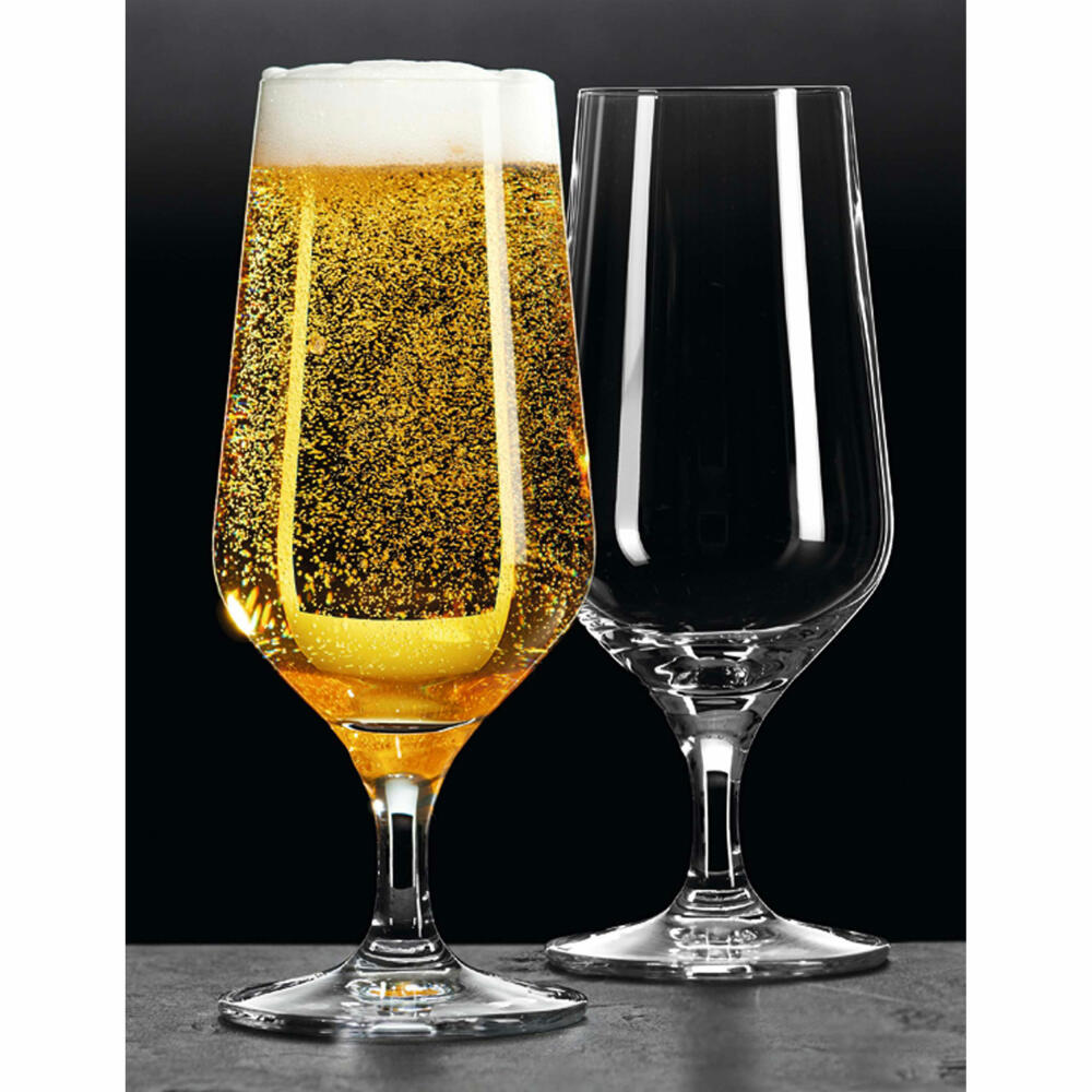 Ritzenhoff &amp; Breker beer glass Mambo set of 4, beer tulips, crystal glass, clear, 370 ml, 814606