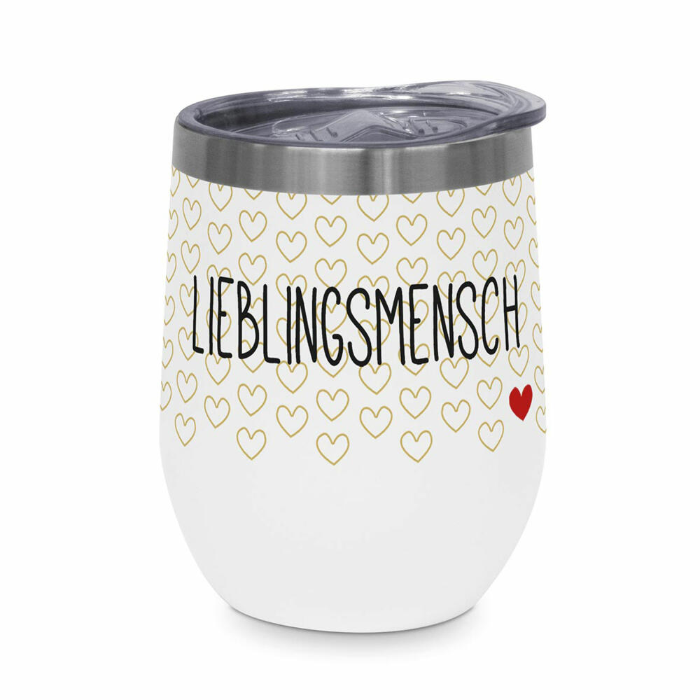 PPD Lieblingsmensch Thermo Mug, Thermobecher, Coffee To Go, Isobecher, Iso Becher, 350 ml, 441281