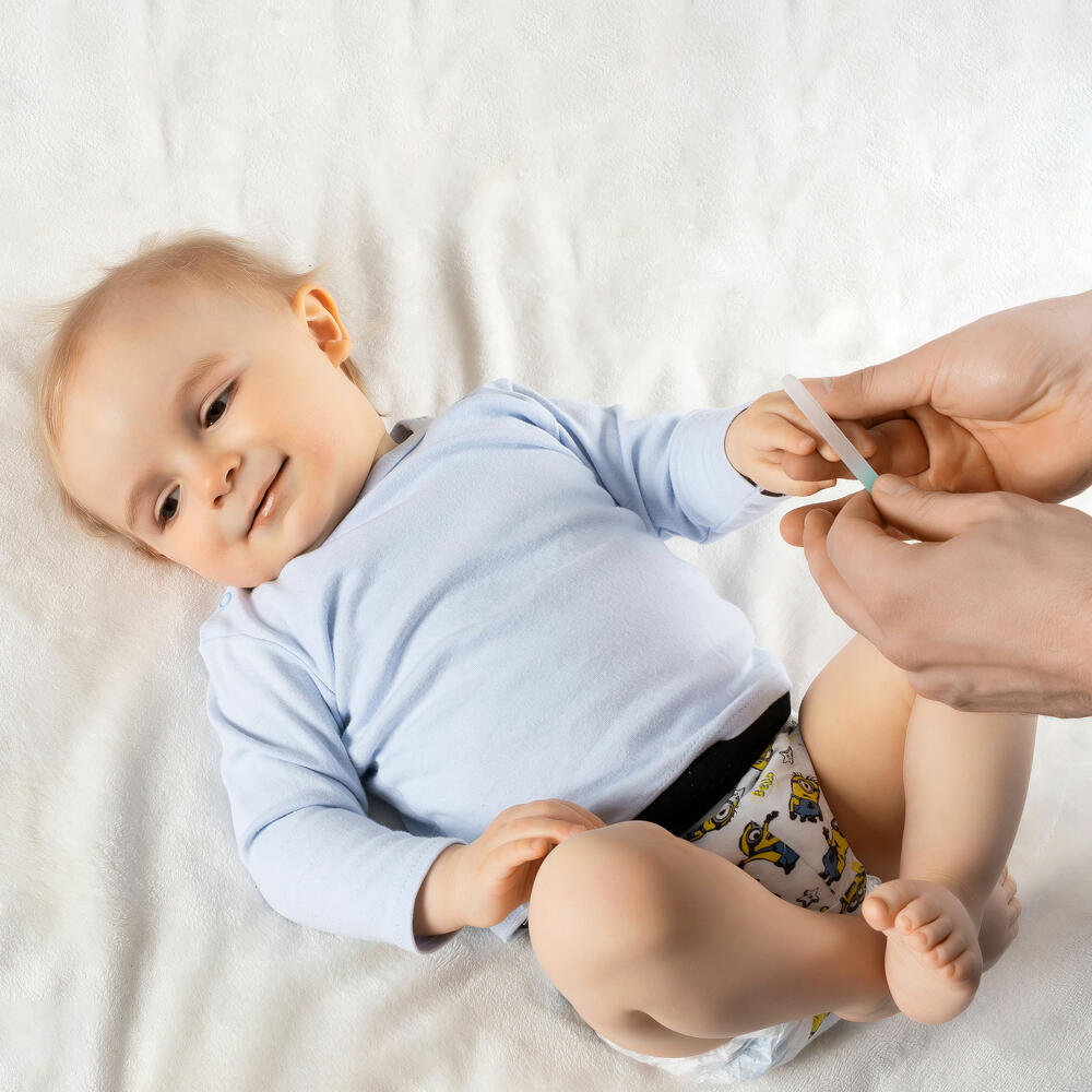 reer PremiumCare Baby Glas-Nagelfeile, Nagelpflege, Nagel Feile, Glasfeile, Kinder, 81043